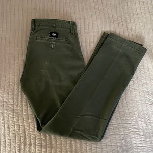Olive Vans Chinos size 30